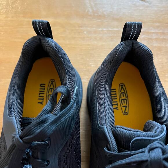 KEEN Sparta II Utility Men’s Size 9D Black Work Shoes Alloy Toe Slip Resistant - Picture 4 of 8